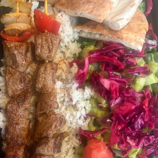 Lamb Shish Kebab Plate ￼
