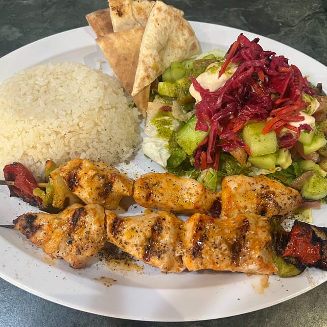 Chicken Shish Kebab Wrap.