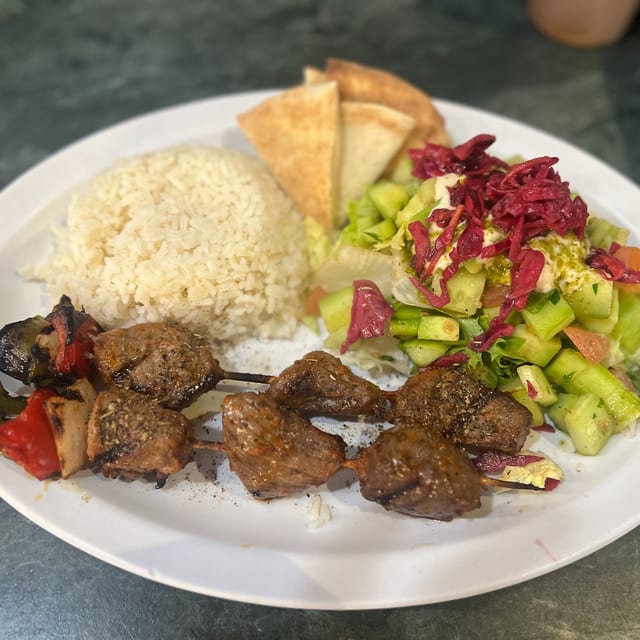 Lamb Shish Kebab Catering Platter.