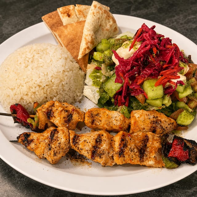 Chicken Shish Kebab Wrap.