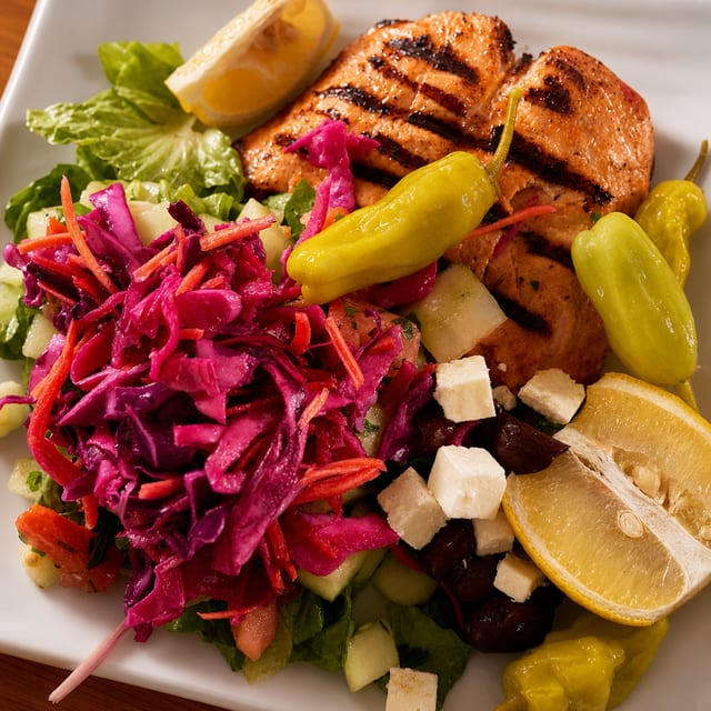 Greek Salmon Salad.