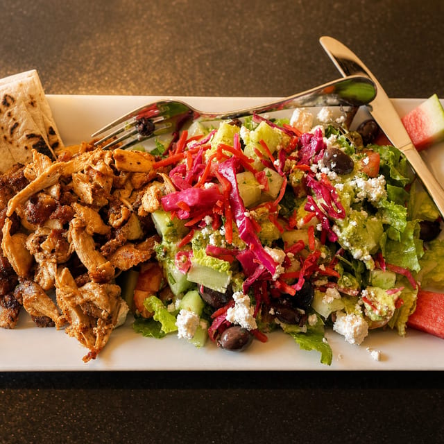 Chicken Gyros Salad.